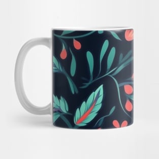 Simple Seamless Floral Pattern Flowers Texture Mug